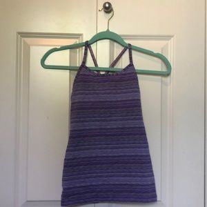 Girls purple striped Ivivva top size 10